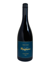 A bottle of Reefman Pinot Noir 2023 wine with a label that includes the name 'Reefman' and 'Pinot Noir 2023'.

