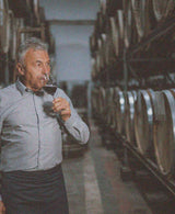 Man sipping wine